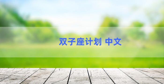 双子座计划 中文